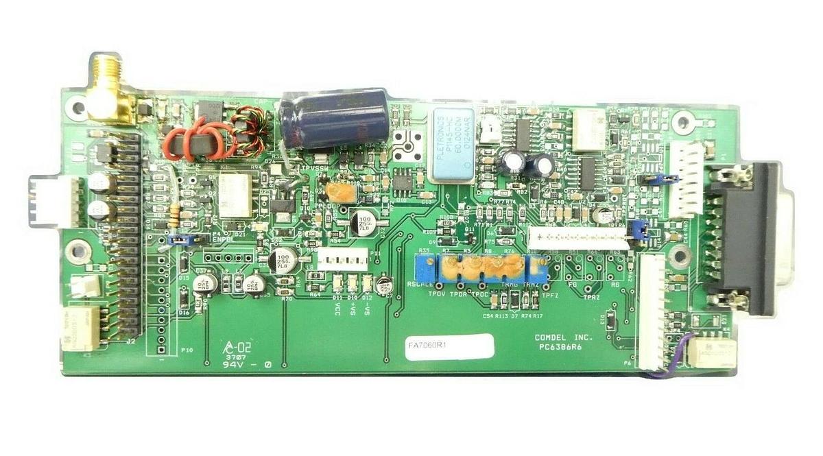 Used Comdel FA7060R1 RF Generator Interface Board PCB PC6386R6 CB5000 Working Surplus