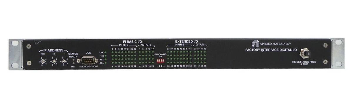 Used MKS Instruments AS01224G-01 Factory Interface Digital I/O Module AMAT Working
