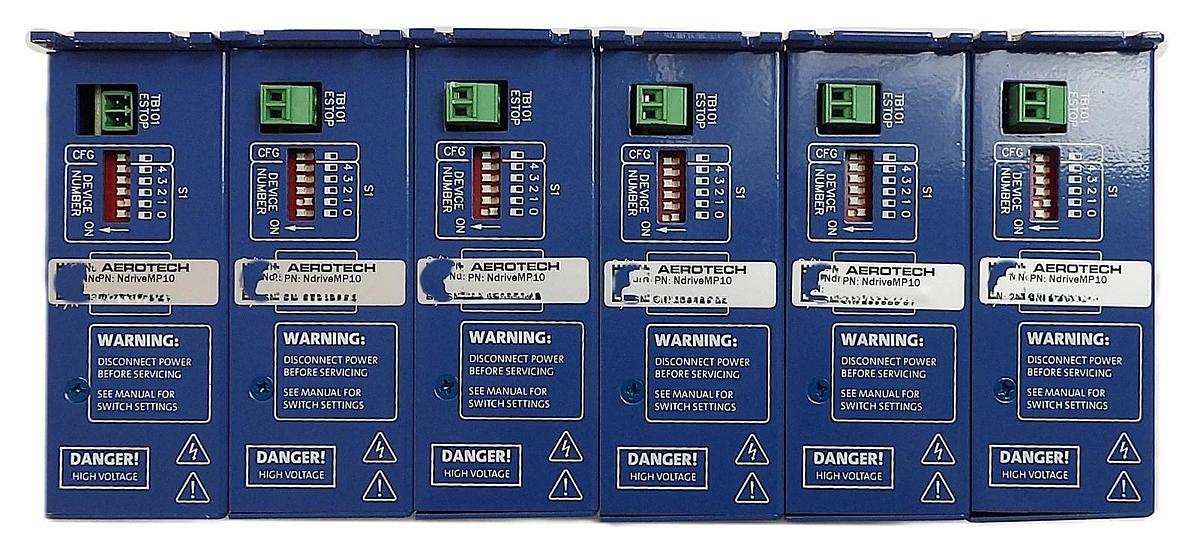 Used Aerotech NdriveMP10 Networked Digital Servo Amplifier Lot of 6 Working
