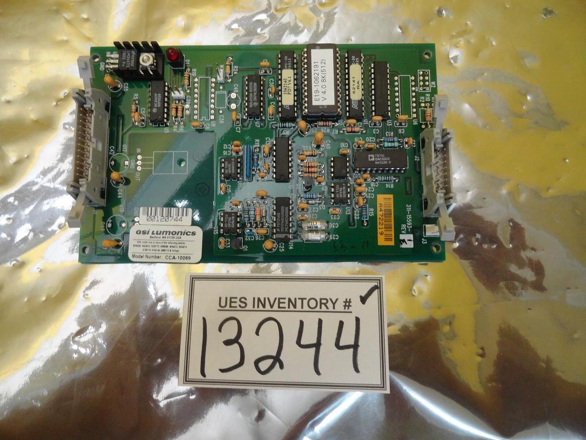 Used GSI Lumonics 311-15593-1 Processor PCB CCA-10069 KLA-Tencor CRS-3000 Working