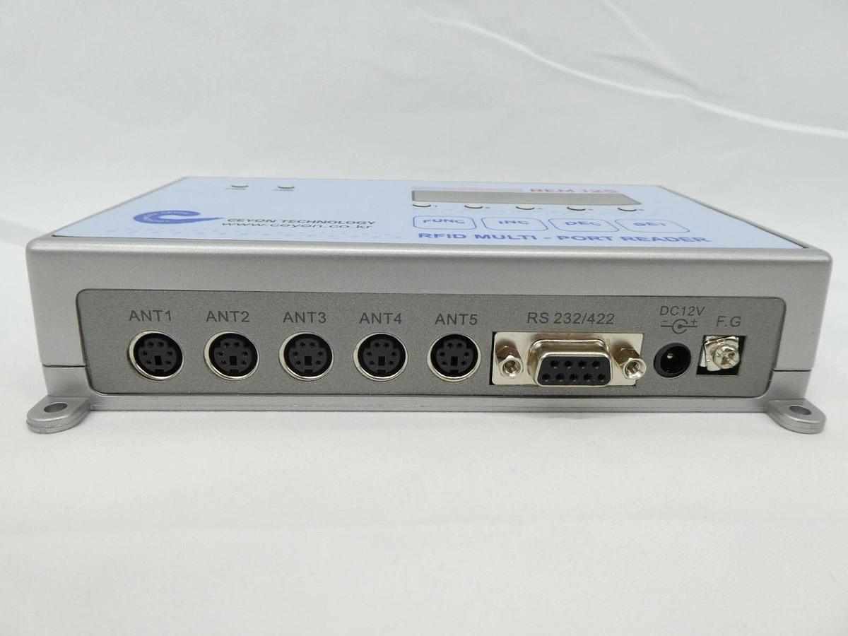 Used Ceyon Technology REM125-5 RFID Multi-Port Reader REM 125 Display Spot Working