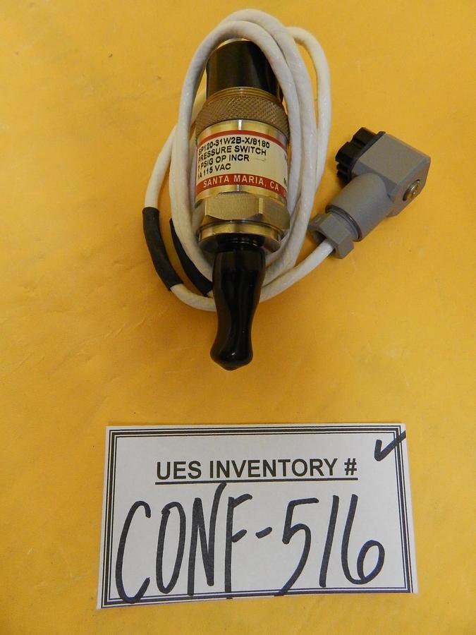 Wasco SP120-31W2B-X/8180 Vacuum Pressure Switch New Surplus