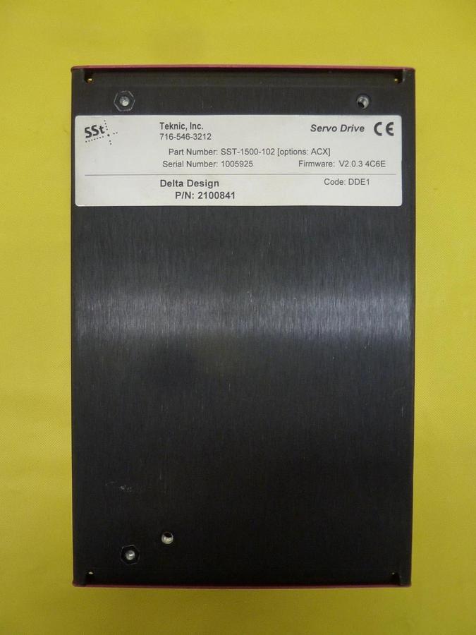 Used Teknic SST-1500-102 Servo Drive SSt ServoStepper Delta Design 2100841 Working