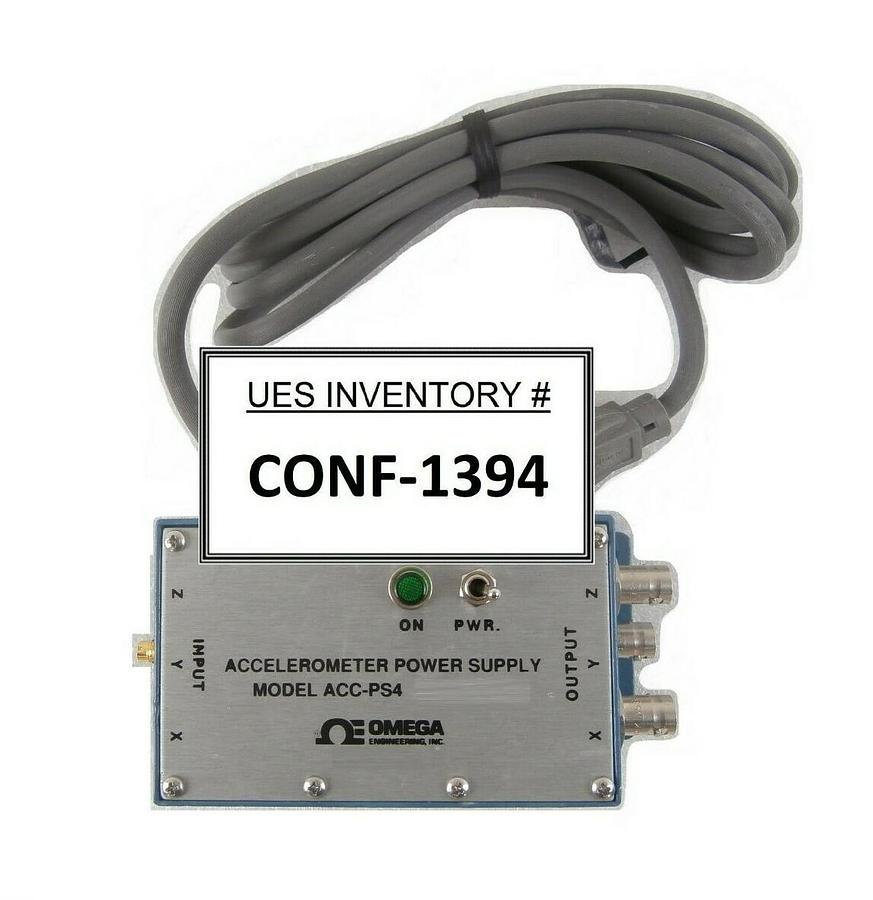 Omega Engineering ACC-PS4 AC Powered Triaxial Accelerometer Power Supply New