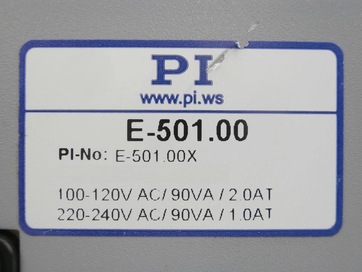 Used PI Physik Instrumente E-501.00X 2-Channel Modular Piezo Controller Rack Working