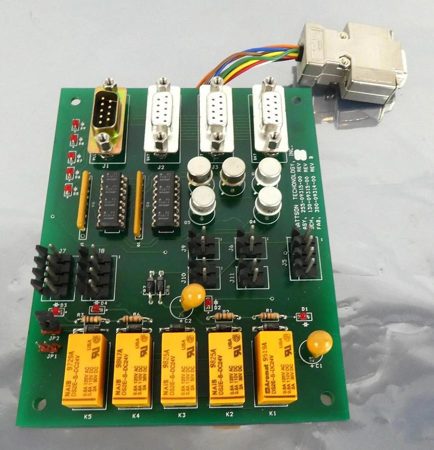 Used Mattson Techonology 255-09315-00 PCB Board Assembly 300-09314-00 Working Surplus