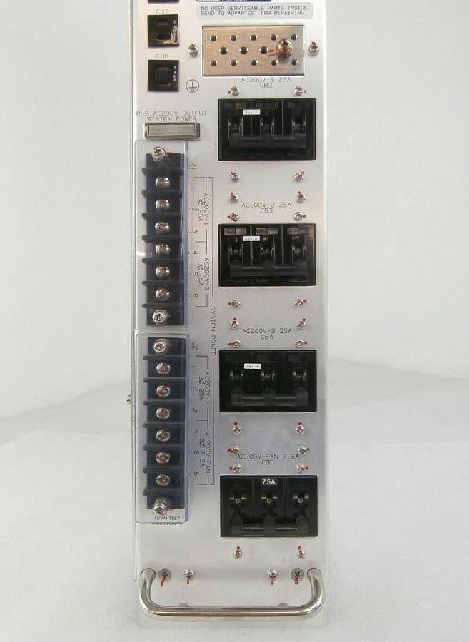 Used Advantest KH3-710039 Sub AC Power Distribution Module T2000 SoC Working Surplus