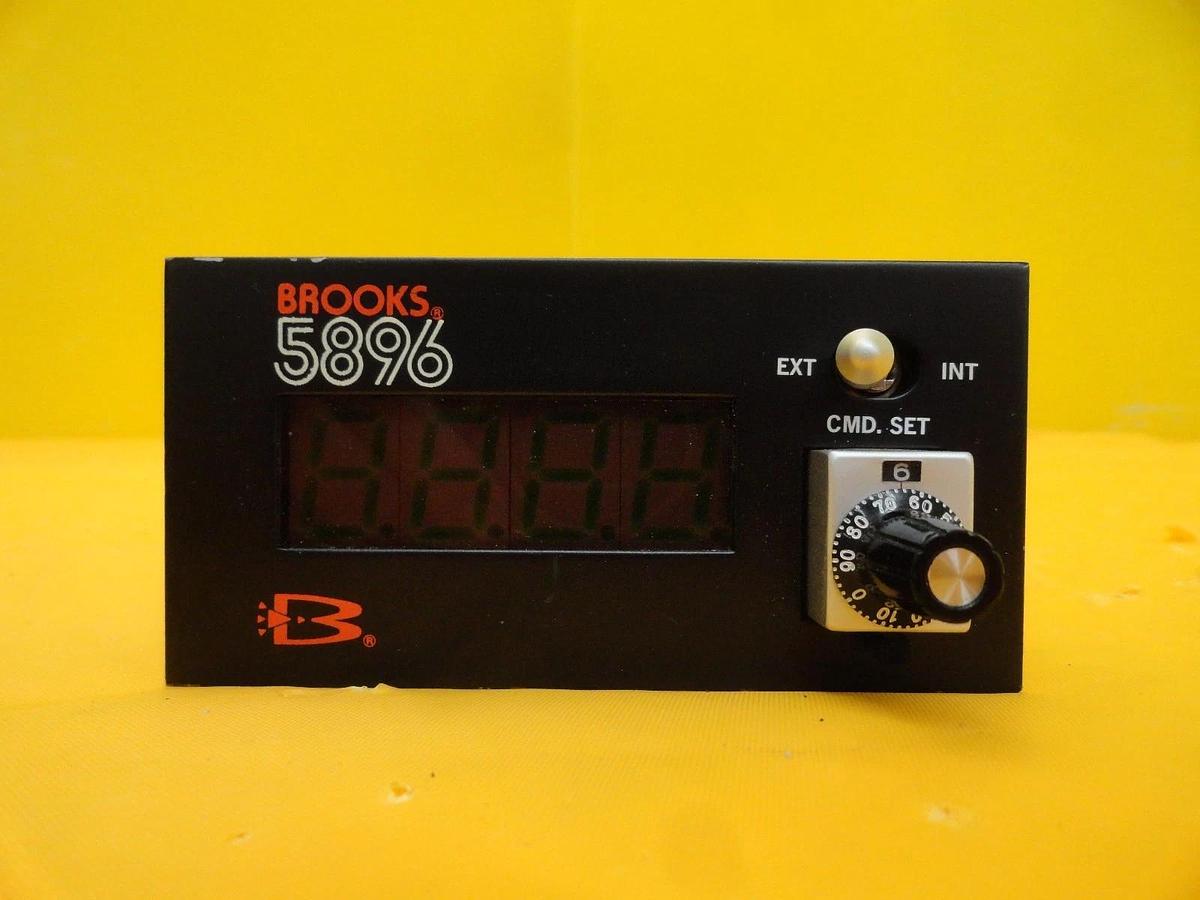 Used Brooks Instrument 5896B11A Two Channel Gas Flow Read-Out 5896 Used Working