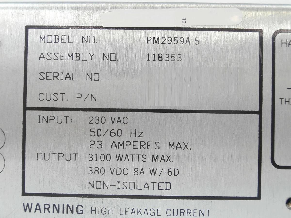 Used Pioneer Magnetics PM2959A-5 Power Supply 118353 Working Surplus