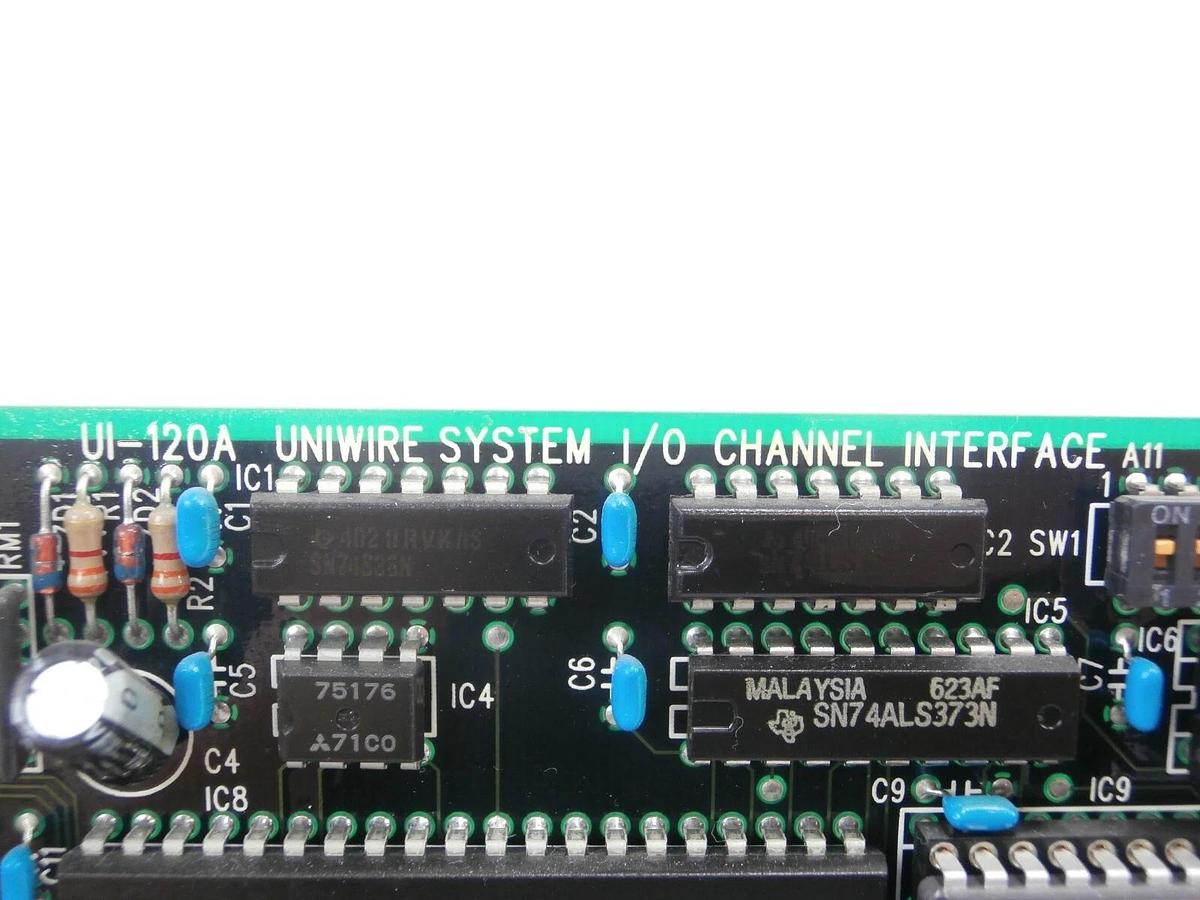 Used Kuroda UI-120A Uniwire System I/O Channel Interface UW-I0CH-A PCB Card TEL P-8