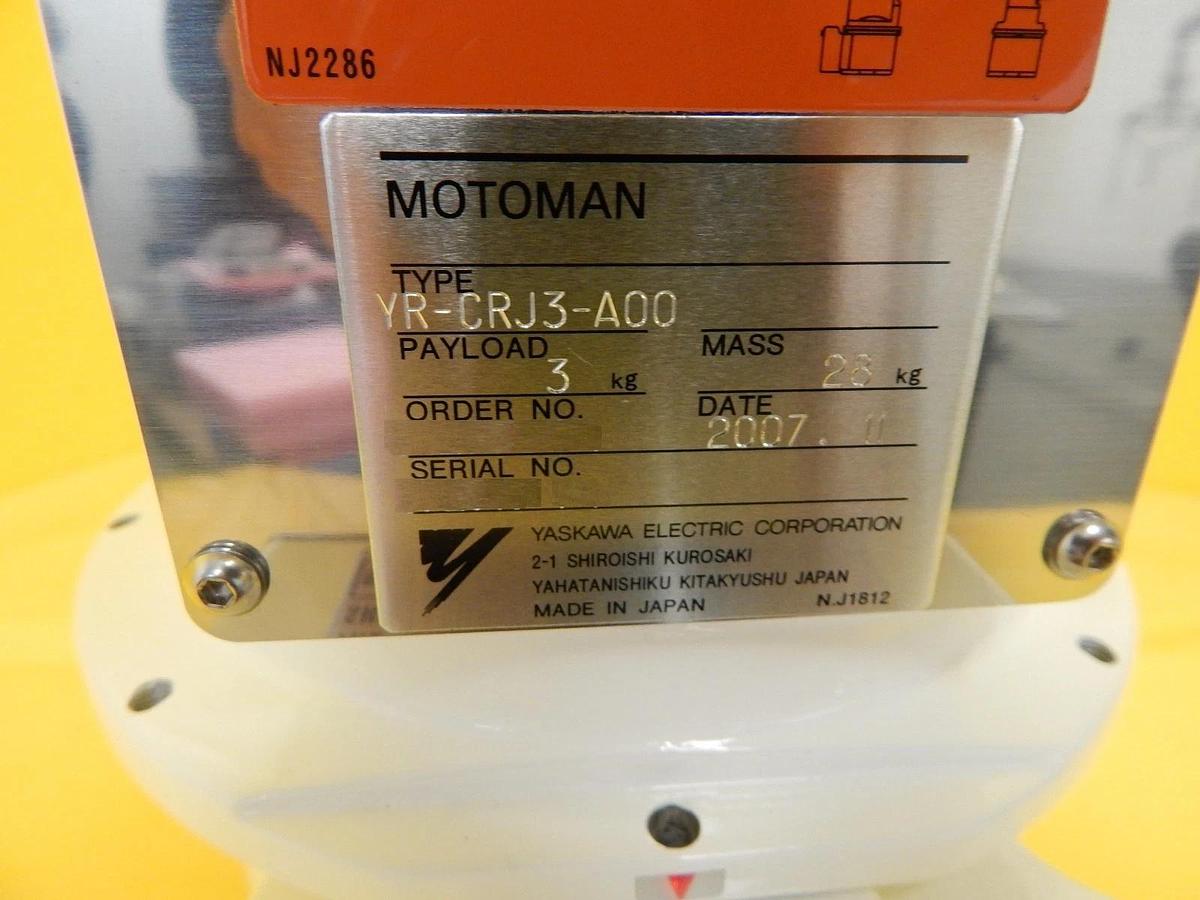 Used Yaskawa Electric YR-CRJ3-A00 Industrial Robot MOTOMAN Untested Surplus
