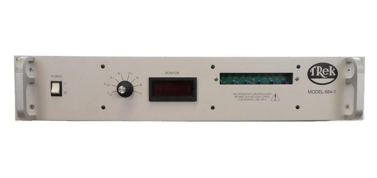 Used Trek 684-1-G ESC Electrostatic Chuck Power Supply G19-00211-00 Untested Surplus