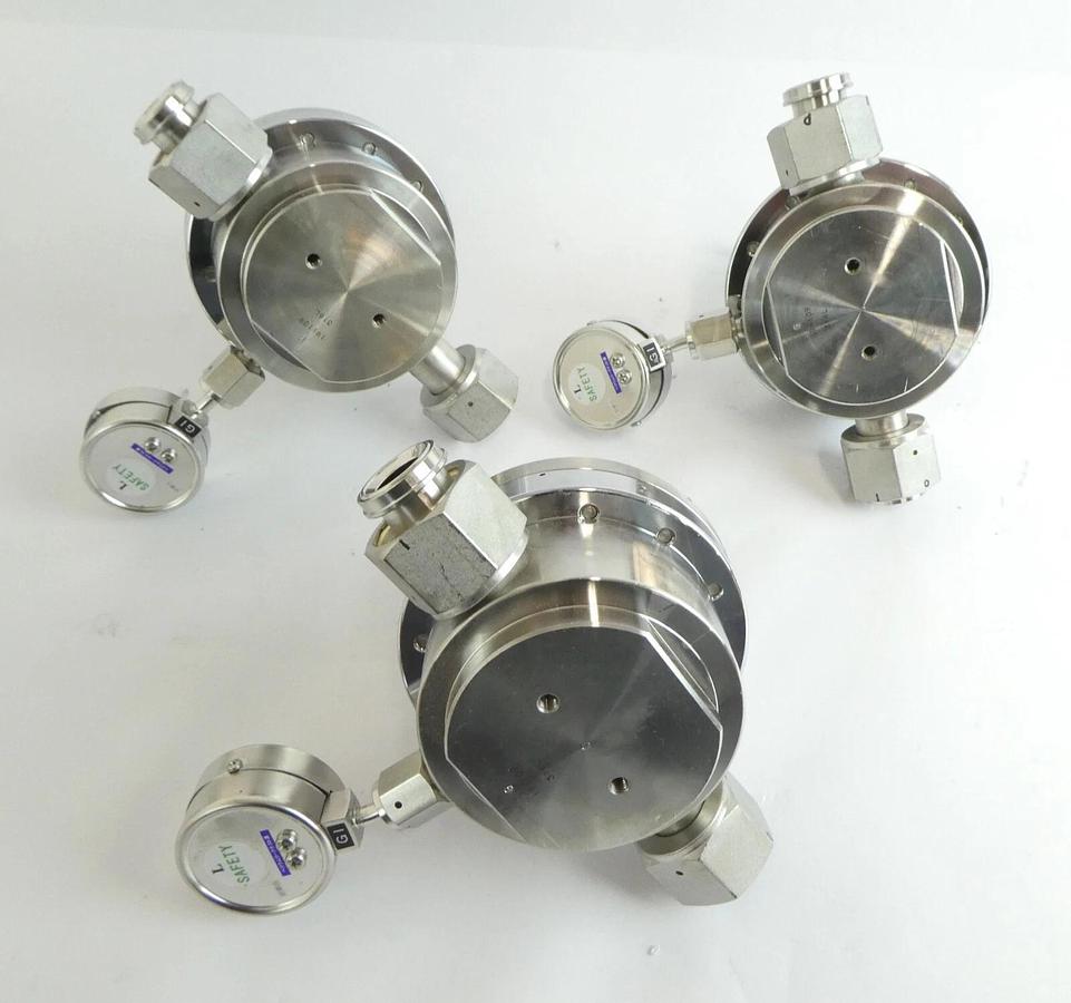 Used Yutaka LM1SSB-3W-022R-2AF2AF-QG Pressure Regulator LM1 Series Lot of 5 As-Is