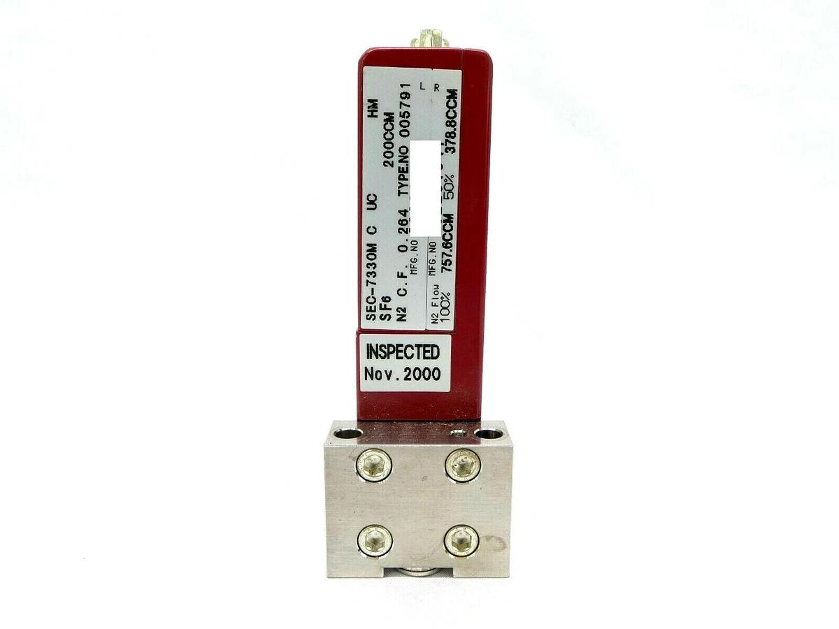 Used STEC SEC-7330M MFC Mass Flow Controller SEC-7330 200 CCM SF6 Working Spare
