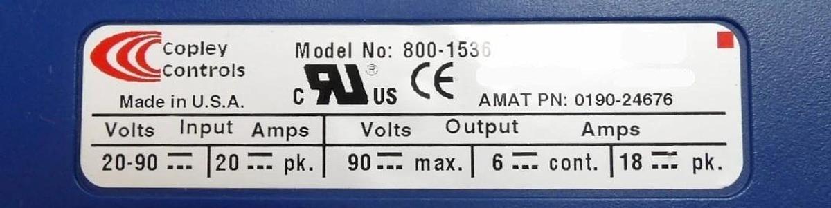 Used Copley Controls 800-1536 Servo Motor Controller Accelnet Lot of 3 Working Surplu