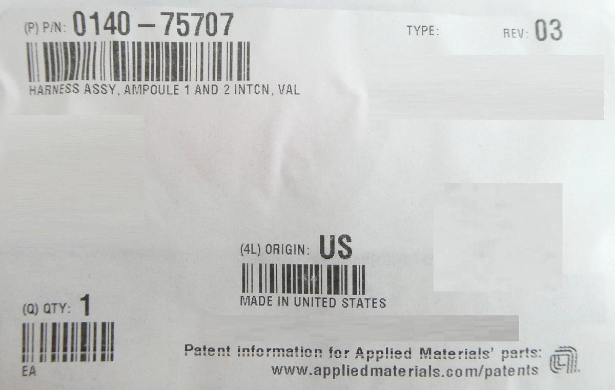 AMAT Applied Materials 0140-75707 Harness Assembly Reseller Lot of 5 New
