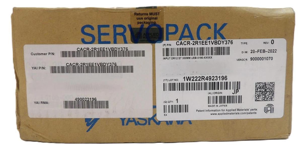 Yaskawa Electric CACR-2R1-EE1VBD-00 Servo Drive SERVOPACK Lot of 4 New