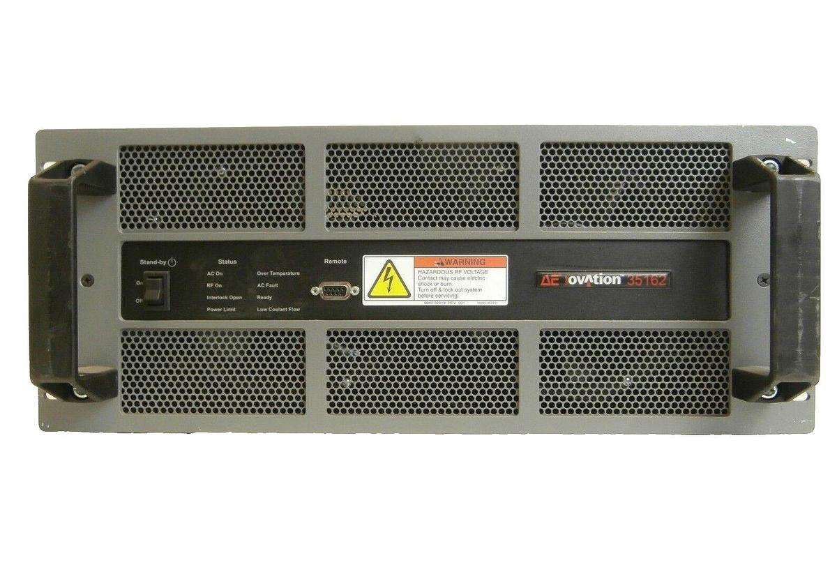 Used VHF Ovation 35162 AE Advanced Energy 3150257-002 A RF Generator Bad Input As-Is