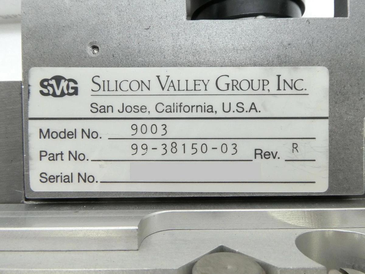 Used SVG Silicon Valley Group 99-38150-03 Shuttle Arm Assembly Rev. R 9003 90S Spare