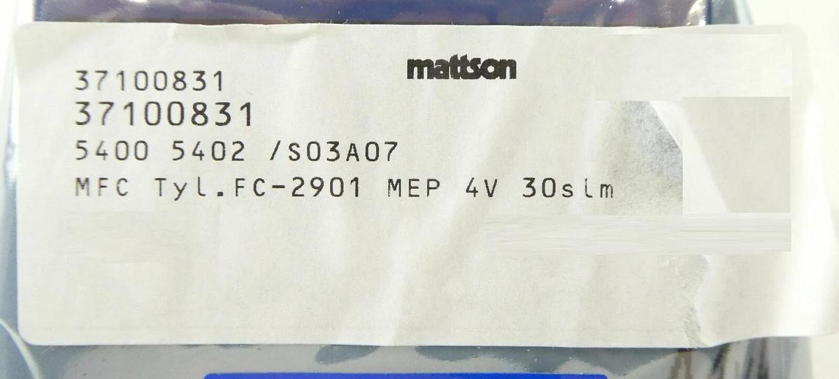 Mykrolis FC-2901MEP Mass Flow Controller MFC Tylan Mattson 37100831 New Surplus
