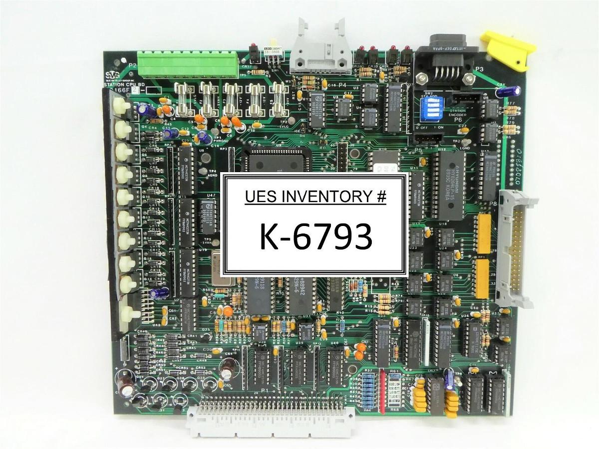 Used SVG Silicon Valley Group 80166F02-1 DEV Station CPU BD PCB Card 90S DUV Working