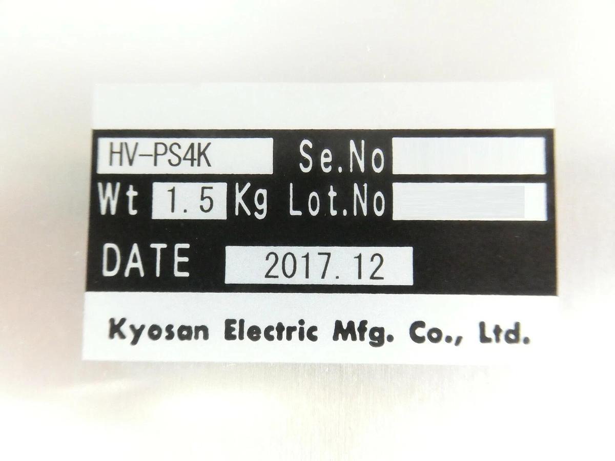 Kyosan Electric HV-PS4K HV Power Module TEL Tokyo Electron New Surplus
