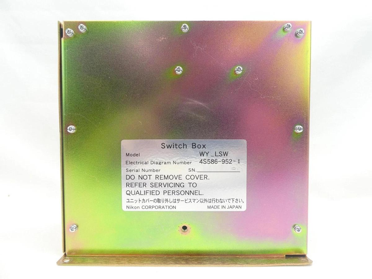 Used Nikon 4S586-952-1 WYL Switch Box WY_LSW NSR Series Working Surplus
