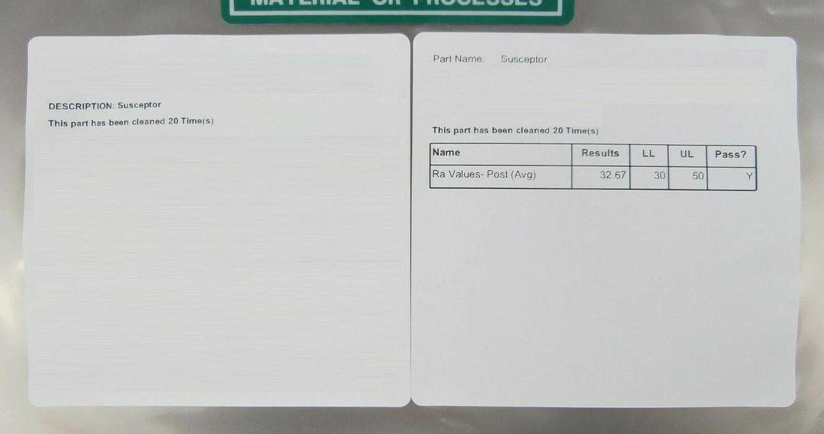 Refurbished ASM Advanced Semiconductor Materials 16-193480-01 300mm Susceptor Gamma Hybrid