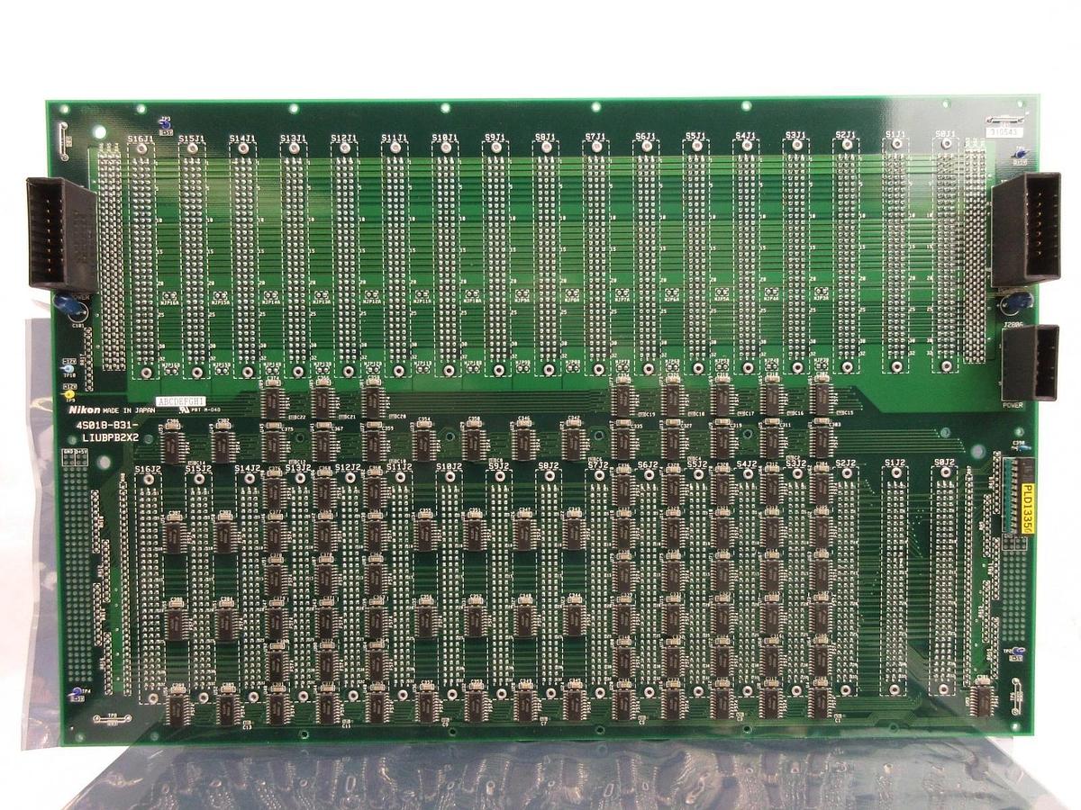 Used Nikon Precision 4S018-831 Backplane Interface Board PCB LIUBPB2X2 NSR Working