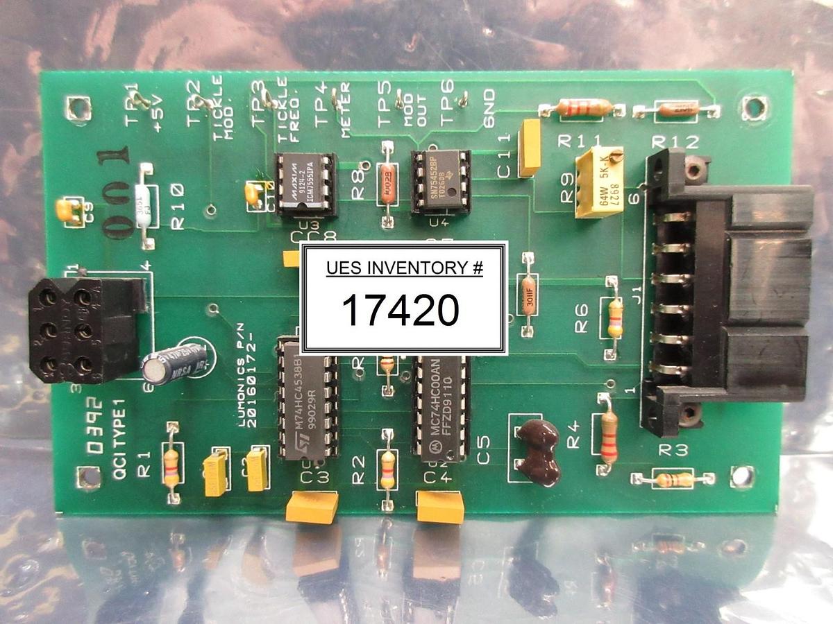 Used Lumonics 20160172 Processor Board PCB QCI Type 1 LW-CO2 Lightwriter CO2 Used