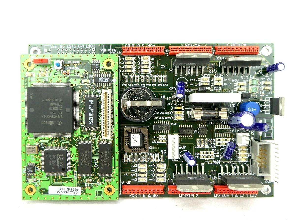 Used RECIF Technologies MOBJH0131D Motherboard PCB with CPU CPUAH0027A Working Spare