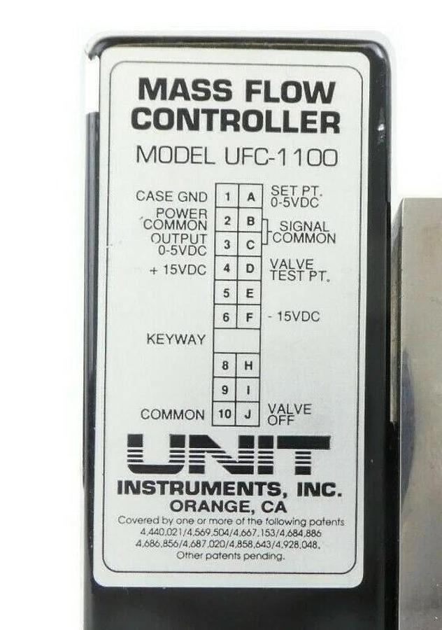 Used UNIT Instruments UFC-1100 Mass Flow Controller MFC AMAT 3030-01053 Working Spare