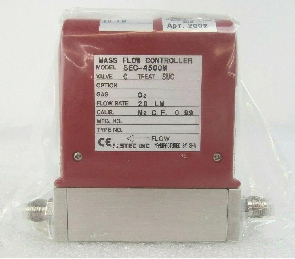 Refurbished STEC SEC-4500M Mass Flow Controller MFC SEC-4500 20 LM O2 OEM Refurbished