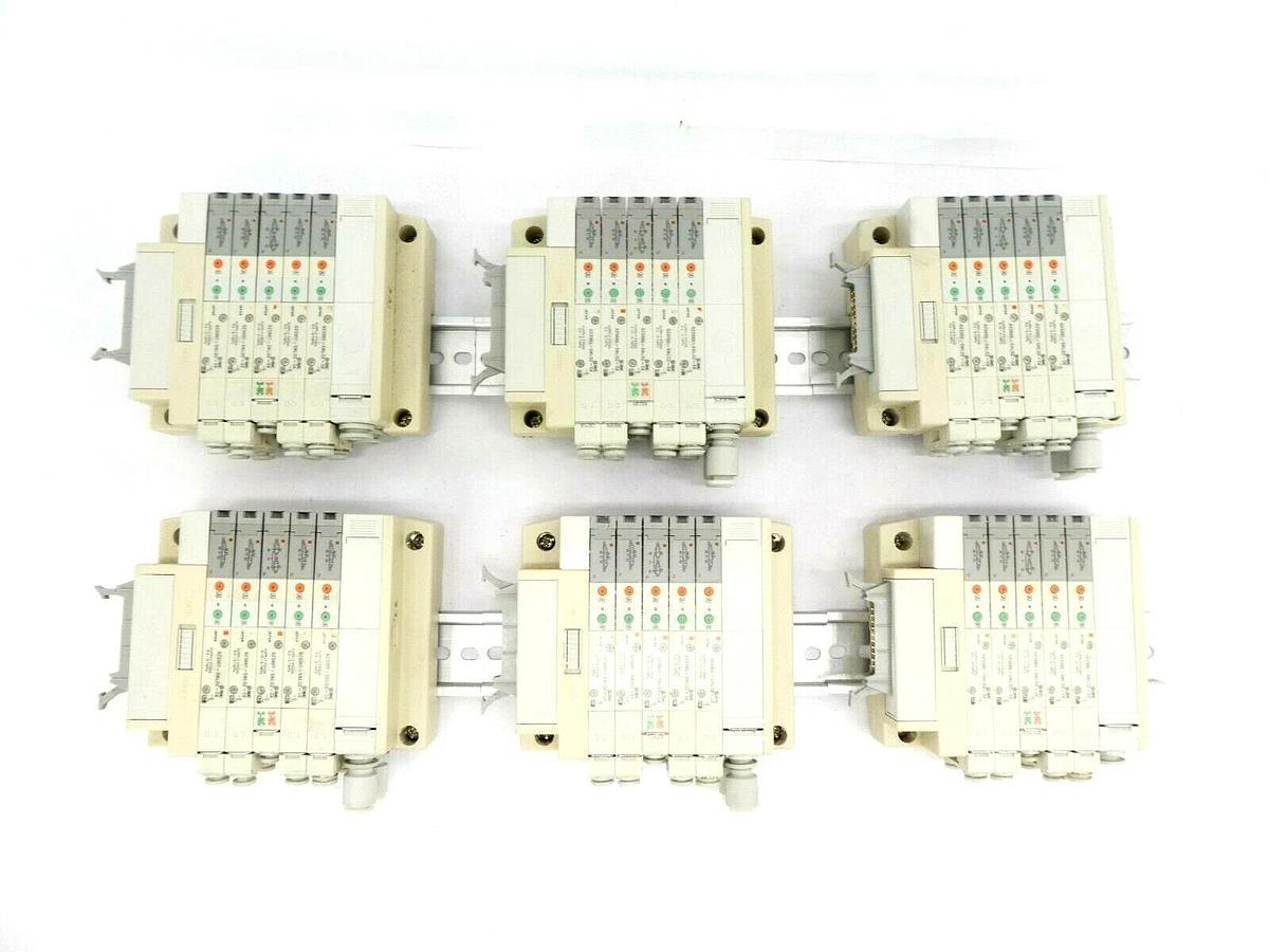 Used SMC 5-Port Pneumatic Manifold SZ3360-5NL0Z Reseller Lot of 6 Working Surplus