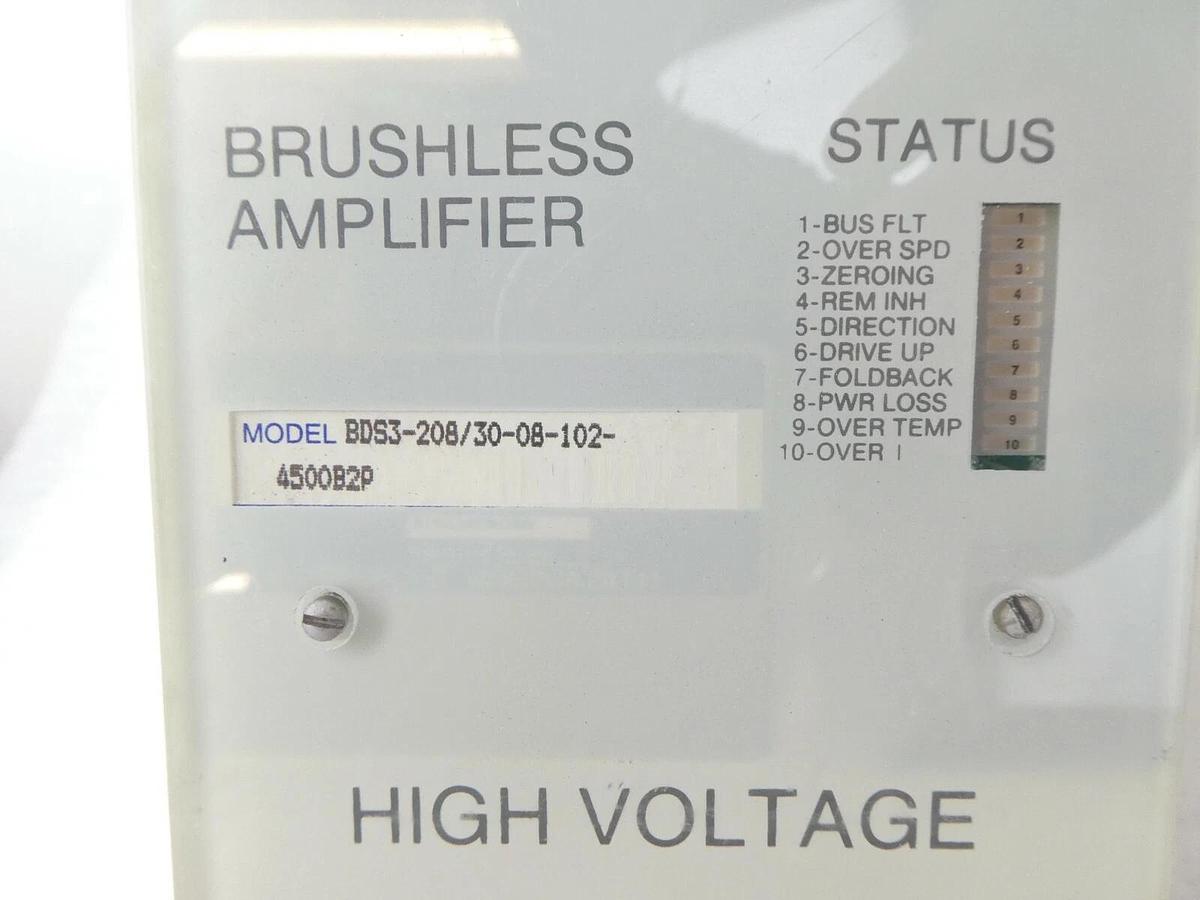 Used Kollmorgen BDS3-208/30-08-102-4500B2P Motor Controller Varian 108181100 Working