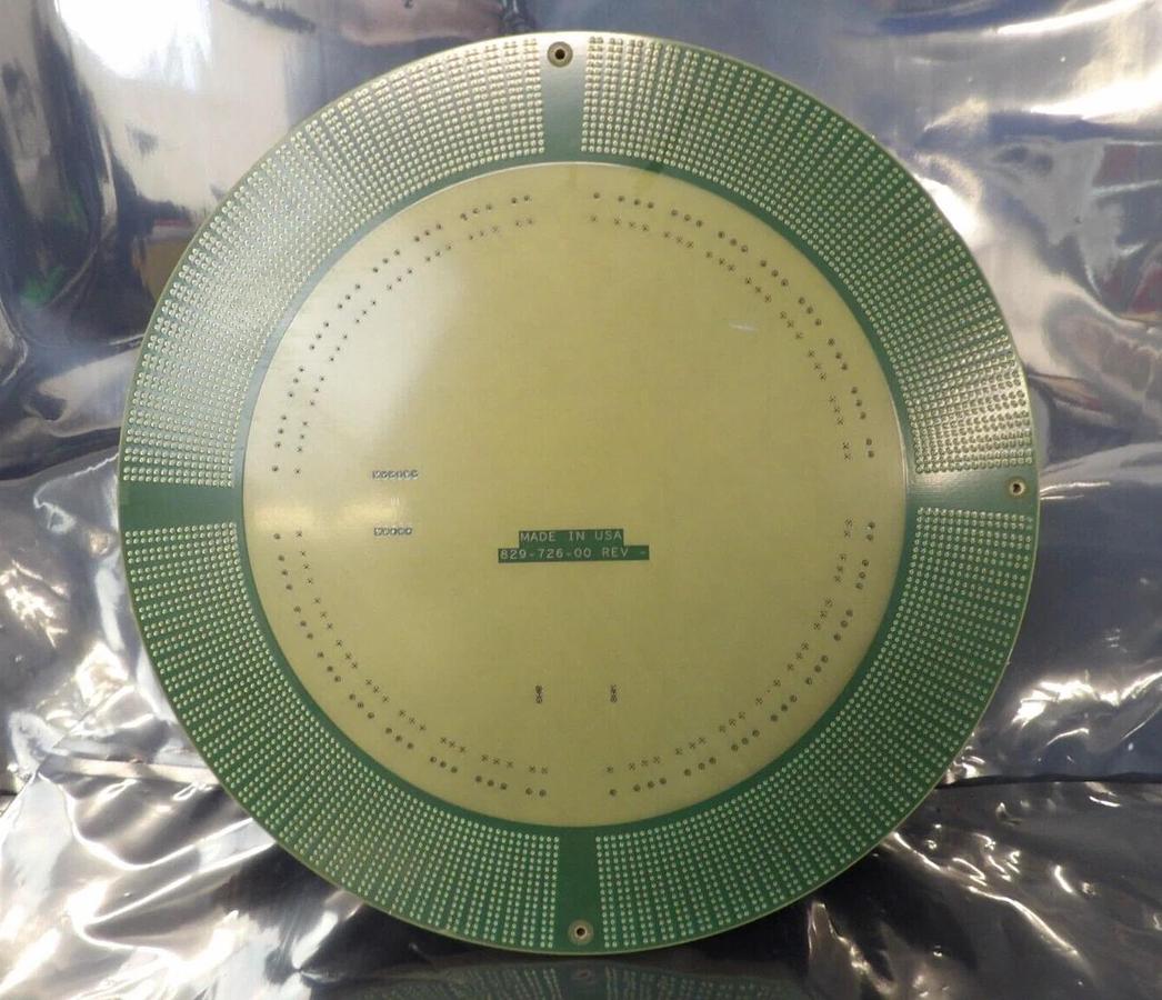 Used Teradyne 829-726-00 Round Circuit Board PCB Assembly Working Surplus