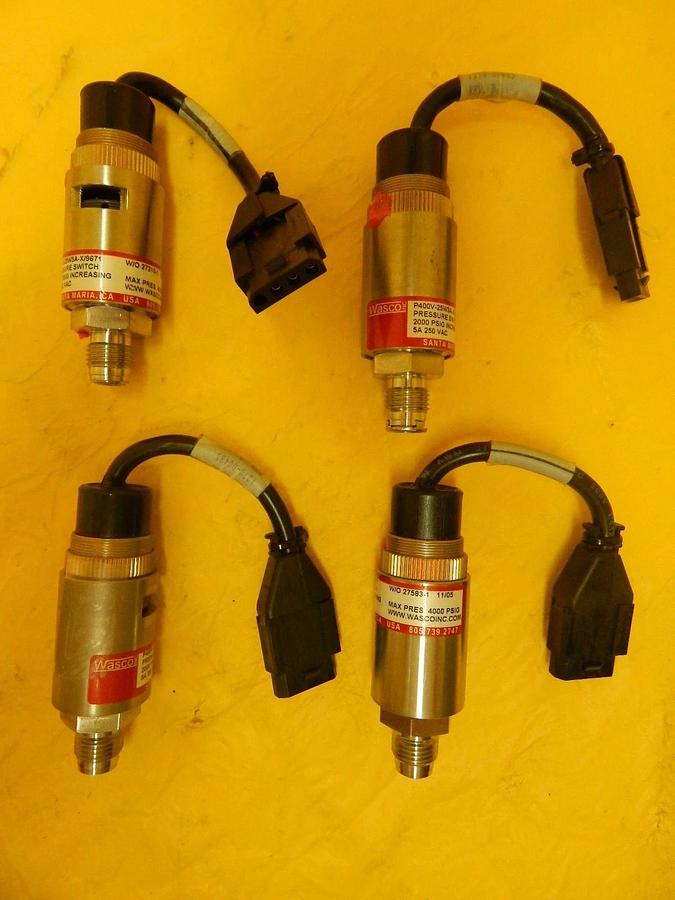 Used Wasco P400V-25W3A-X/9671 Vacuum Pressure Switch Lot of 4 Used Working