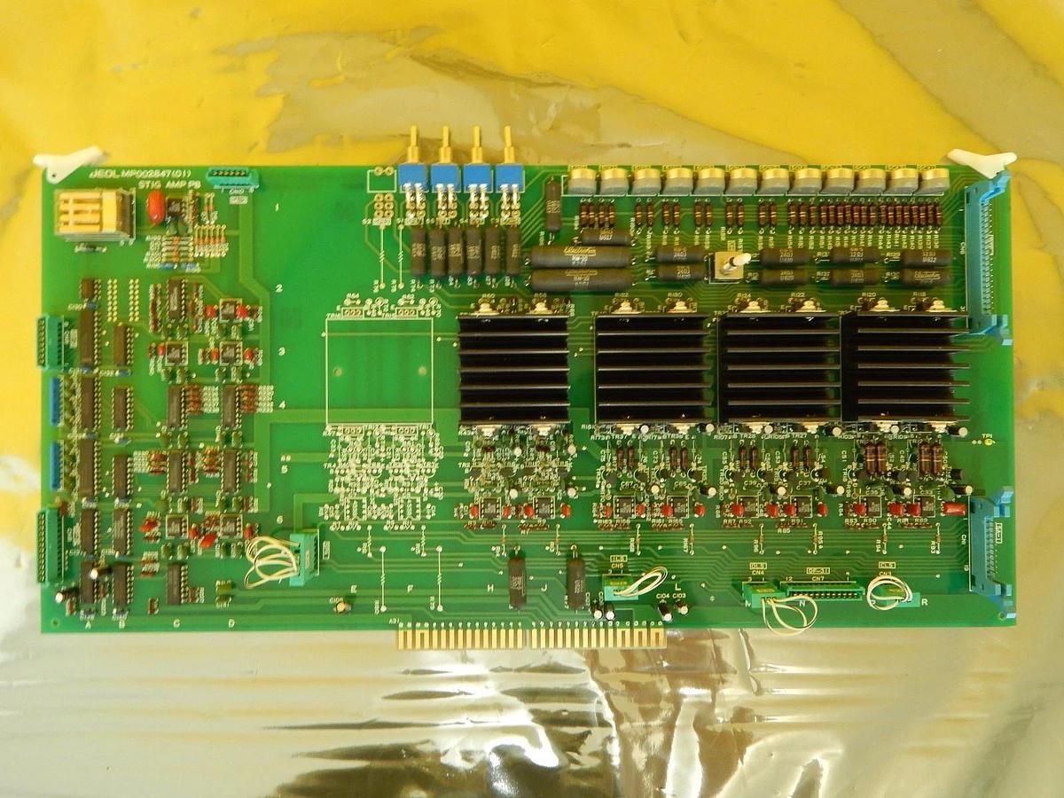 Used JEOL MP002847(01) STIG AMP PB PCB Card KI JEM-2010F TEM Working