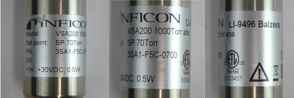 Used Inficon 3SA1-FC-0700 Absolute Vacuum Switch Reseller Lot of 11 Working Surplus