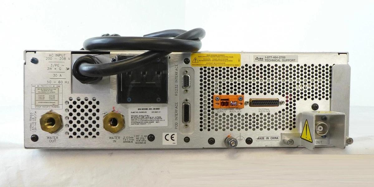 Used Spectrum B-5002 ENI Power Systems B-5002-02 RF Generator 1.8-2.17MHz MKS Working