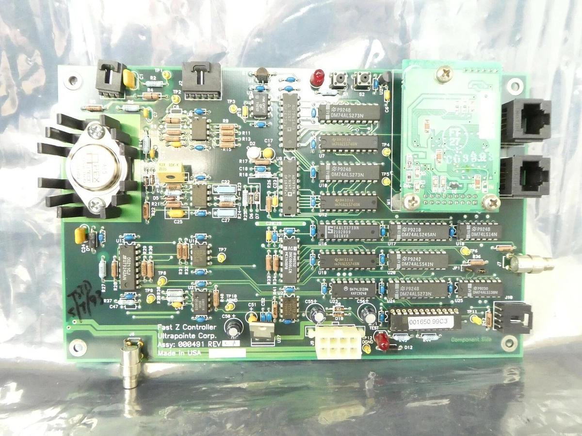 Used Ultrapointe 000491 Fast Z Controller PCB 801-1002-01 200mm 1000 Working Surplus