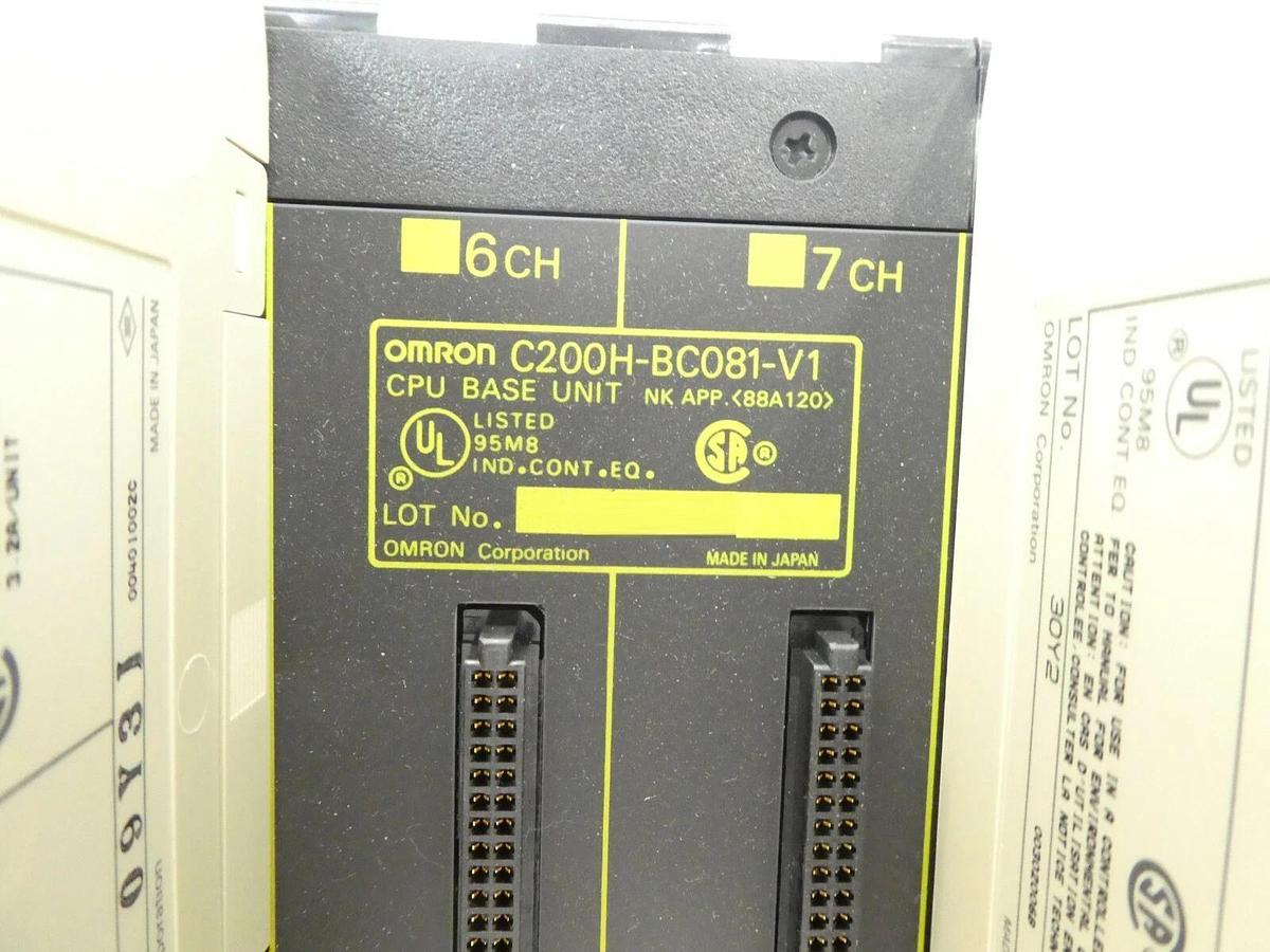 Used Omron C200H Programmable Logic Controller PLC Assembly Sysmac Microbar Trackmate