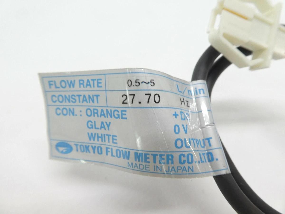 Used Tokyo Flow Meter HF-M30 Helical Inline Flow Meter 0.5 ~ 5 L/min Lot of 3 Working
