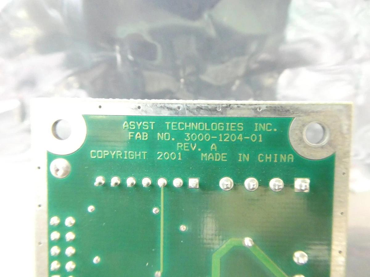 Used Asyst Technologies 3200-1204-01 Interface Board PCB Working Surplus