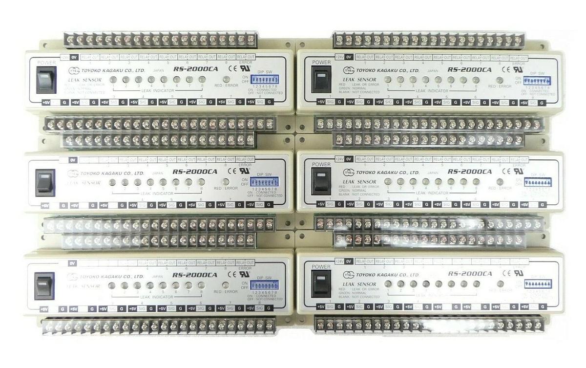 Used Toyoko Kagaku RS-2000CA Leak Sensor Reseller Lot of 6 TEL Trias Working Surplus