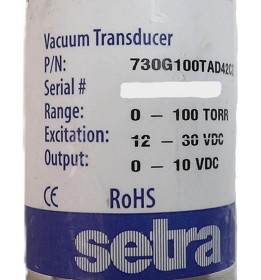 Used Setra 730G100TAD42CZZKA1 Pressure Transducer Model 730 Reseller Lot of 3 Working
