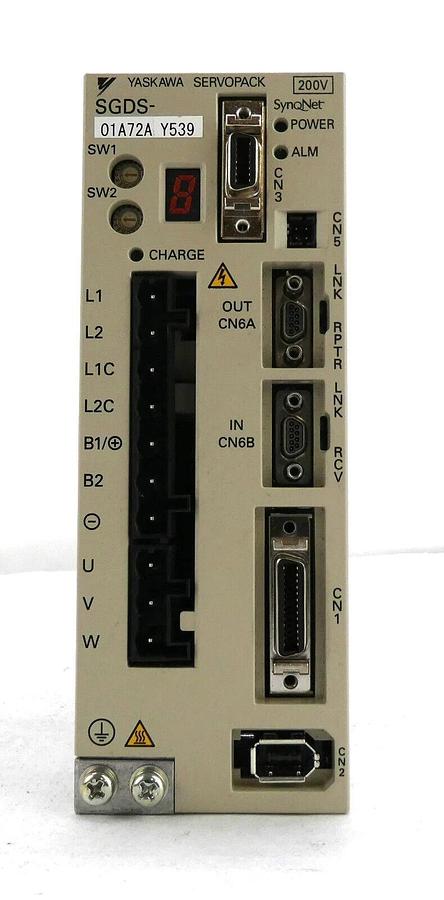 Used Yaskawa Electric SGDS-01A72AY539 Servo Drive SERVOPACK SynqNet 200V Working