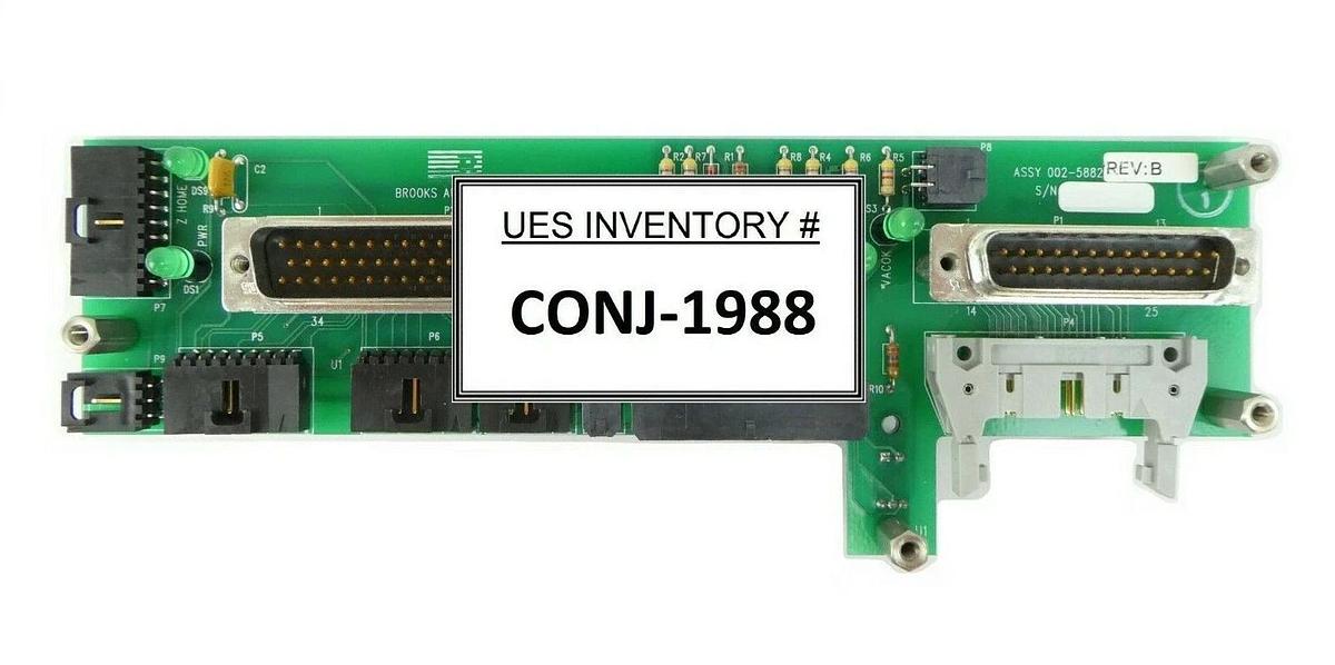 Used Brooks 002-5882-03 Interconnect Sensor PCB Rev. B Novellus 27-123555-00 Surplus