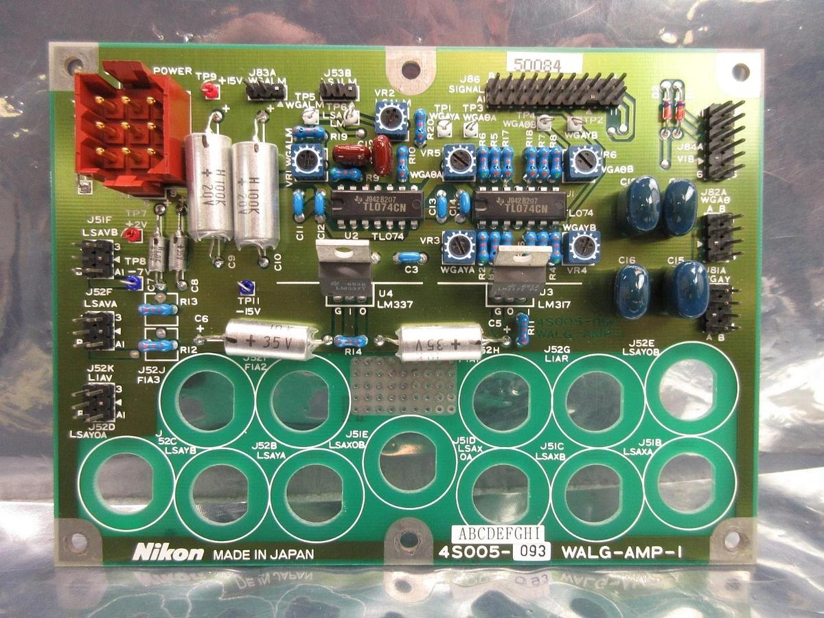 Used Nikon 4S005-093 Interface Board PCB WALG-AMP-1 NSR-1755G7A Step-and-Repeat Used