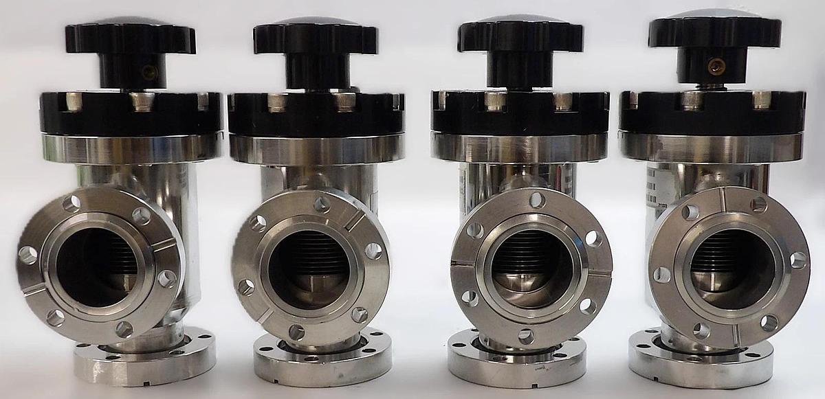 Used MKS Instruments UHV-40-ACC-EAVM Angle Valve Reseller Lot of 4 Working Surplus